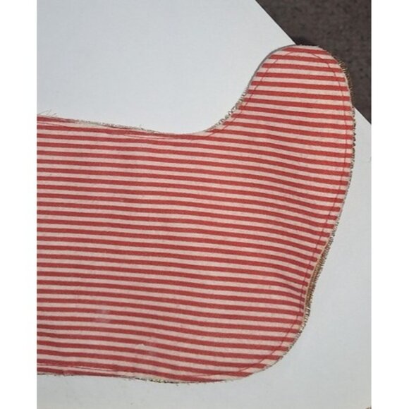 Lot Of 2 Handmade Felt Xmas Stockings Pixies Fairies Red White - Picture 15 of 16